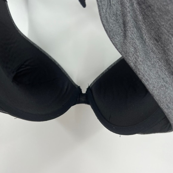 Adore Me Black Gray Underwire T-shirt Bra, Adjustable Straps Basic Women 34DDD - Picture 9 of 9